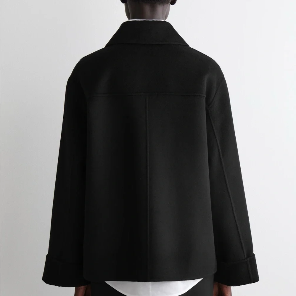 NWT COS DOUBLE-FACED WOOL SHORT JACKET SMALL S - Picture 6 of 11